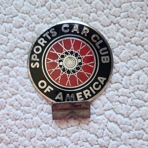 Vintage 70's Sports Car Club of America Emblem Decorative Collectors Pie…